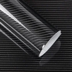 6D Carbon Fiber Vinyl Wrap Film High Glossy Waterproof Car Stickers Console Computer Laptop Skin Auto Motorcycle Accessories