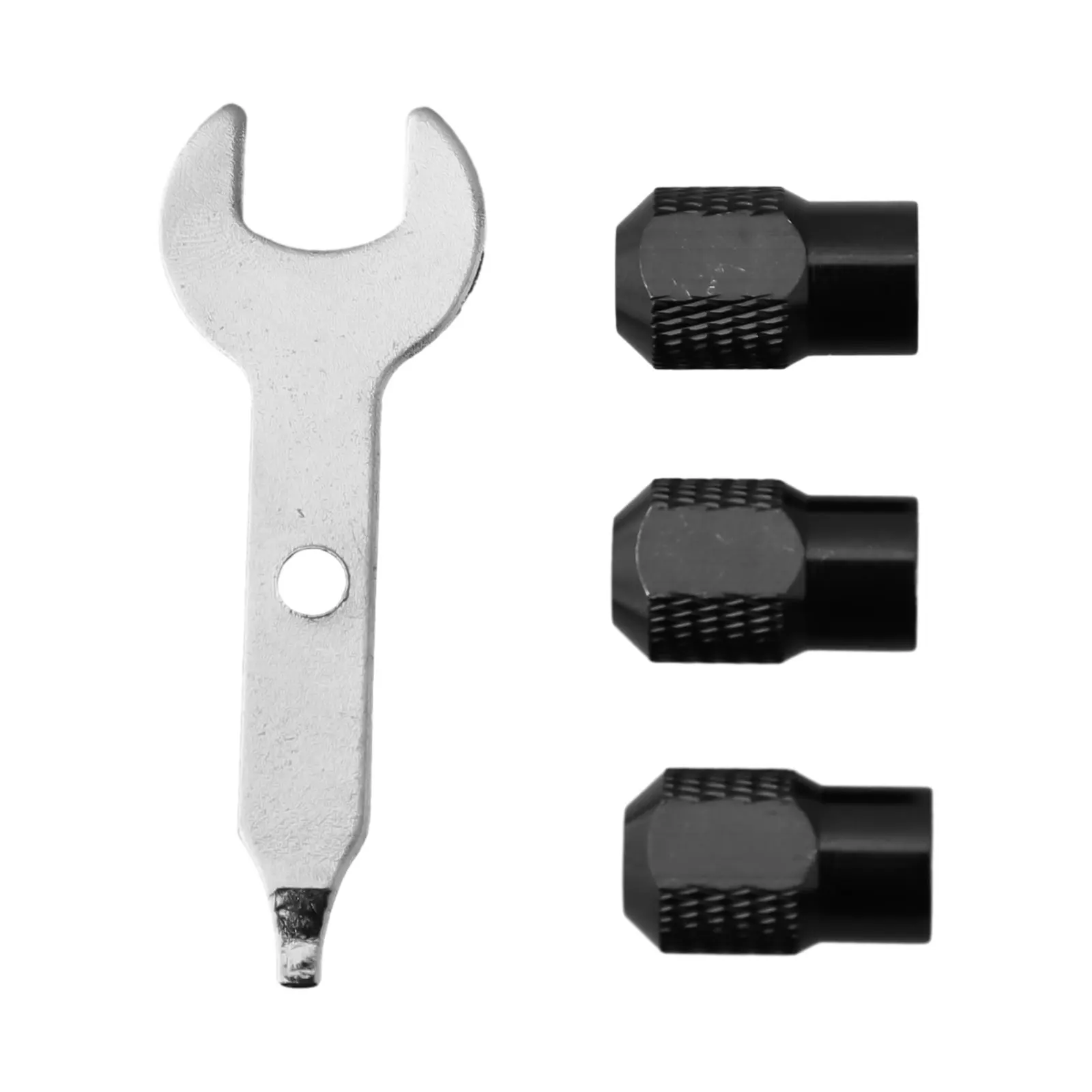 With Wrench Chuck Nut 3pcs Accessories Rotary Tools Rotary Tools Electric Chuck M8x0.75 Zinc Alloy High Quality