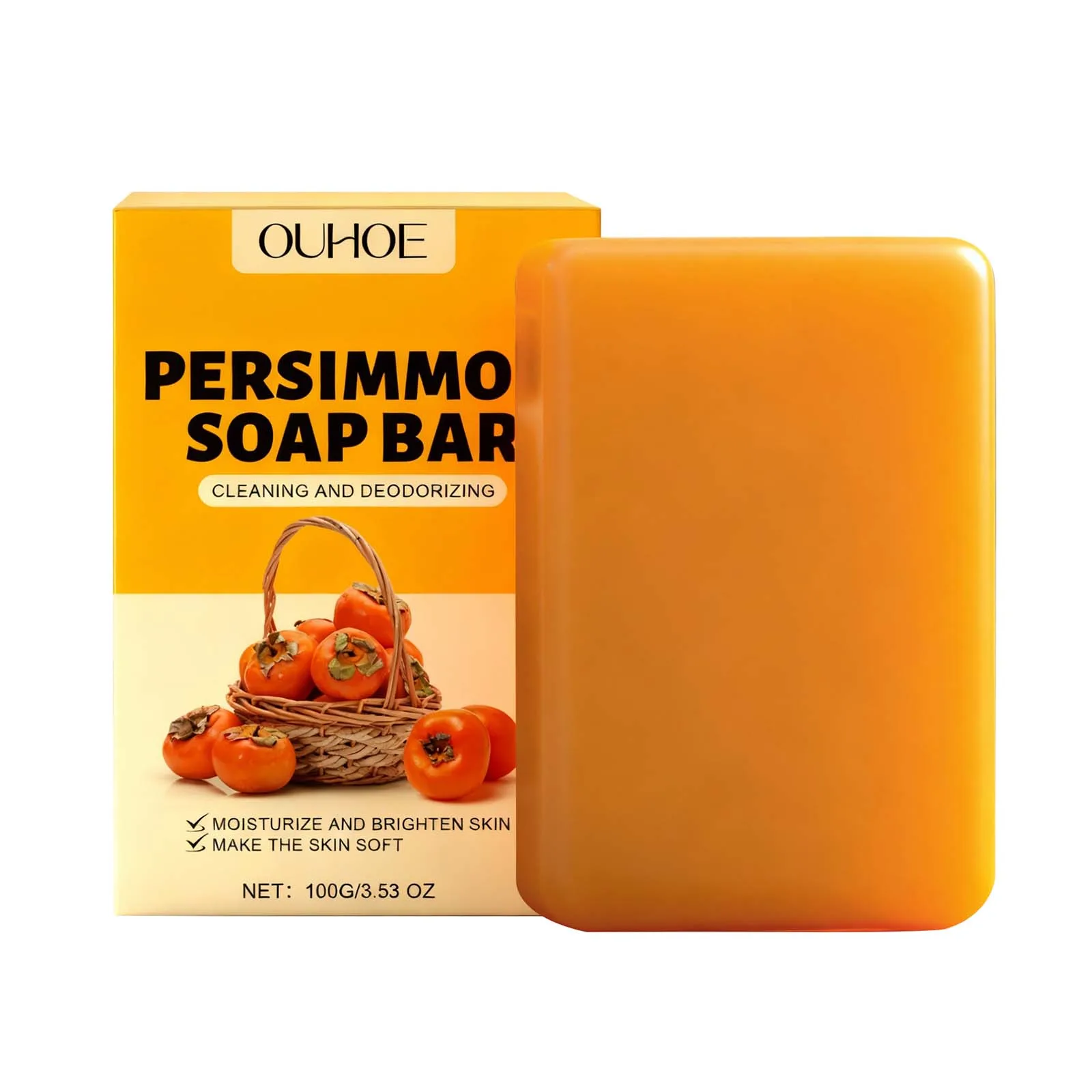 

Persimmon Refreshing Bath Soap Gently Nourishes, Hydrates And Moisturizes The Skin, Leaving A Lasting Fragrance And Replenishing Water For A Beautiful Skin