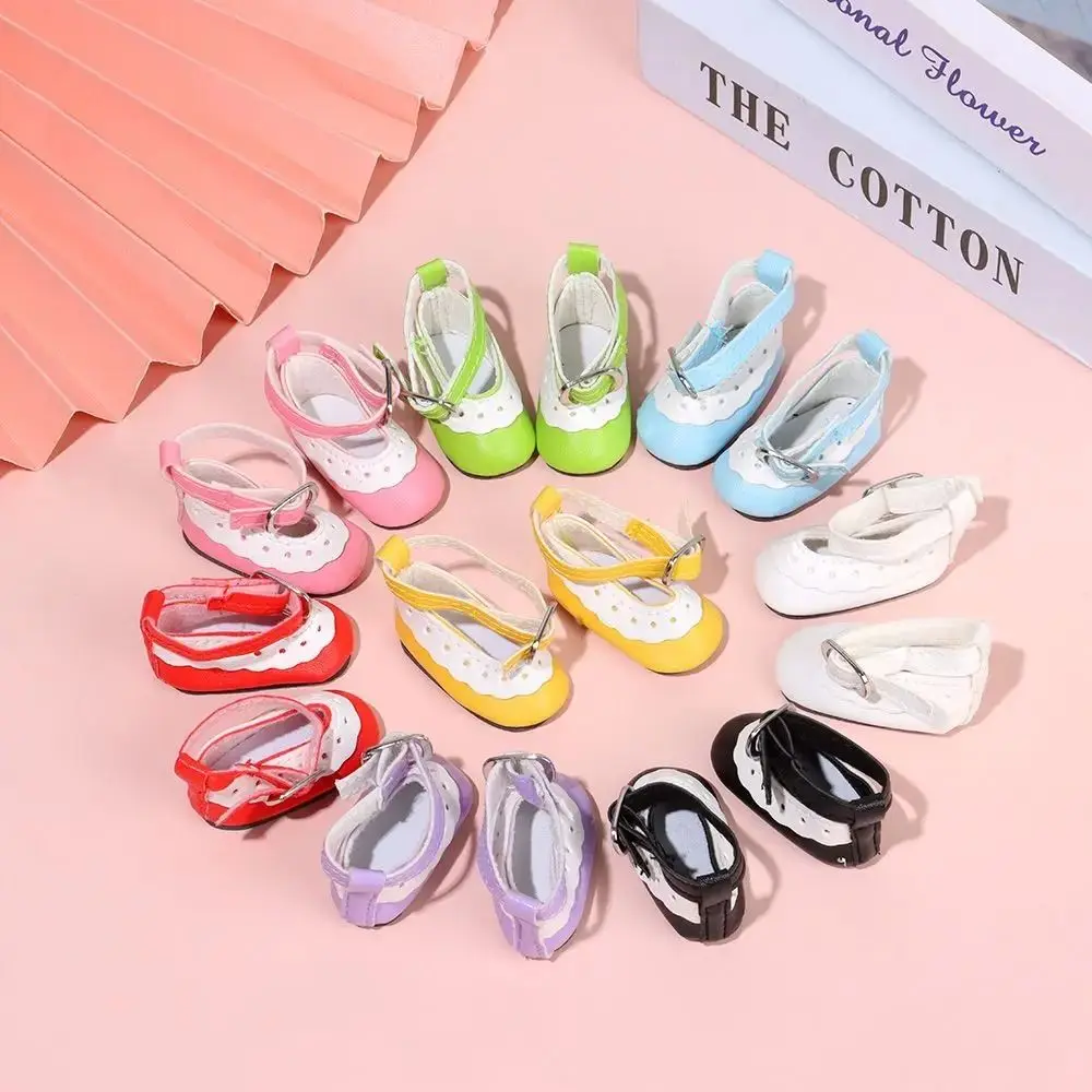 5cm Length 5cm Length Doll Shoes PU Mini Bright Leather Shoes DIY Plimsolls 1/6 Scale Mini Sneakers Children Toy