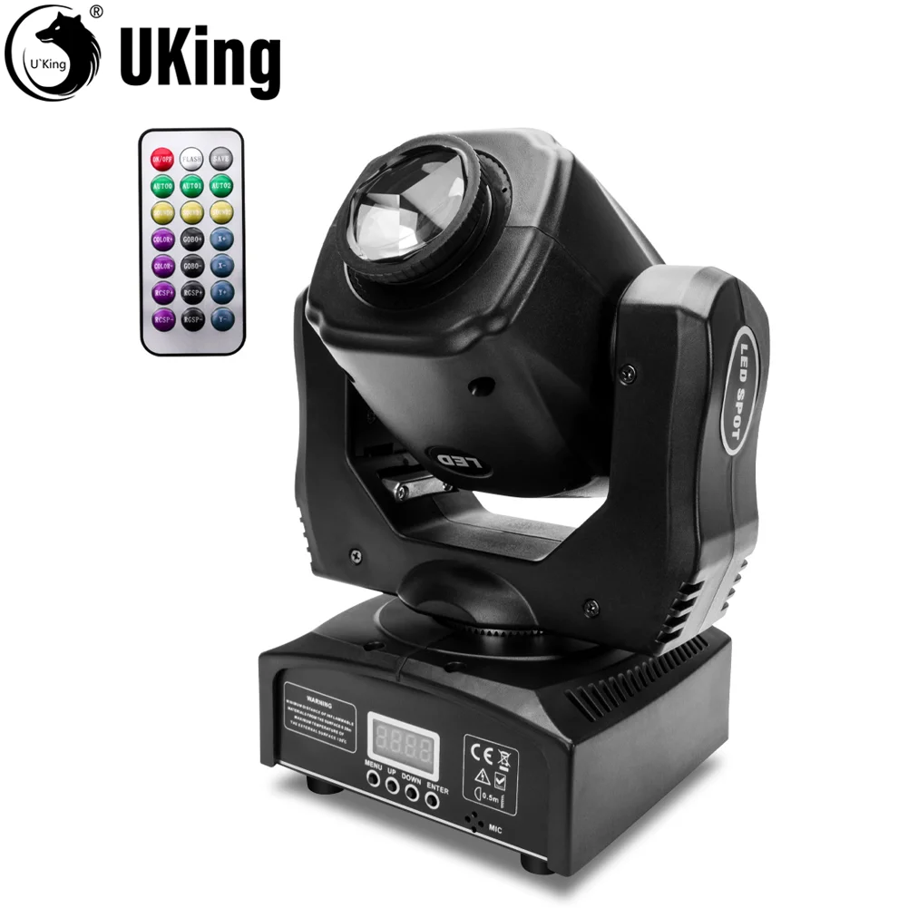 U'King 60W Moving Head Light 3Prism Beam Gobo Stage Lights DMX512 Spotlights For DJ Disco KTV Nightclub Wedding Party