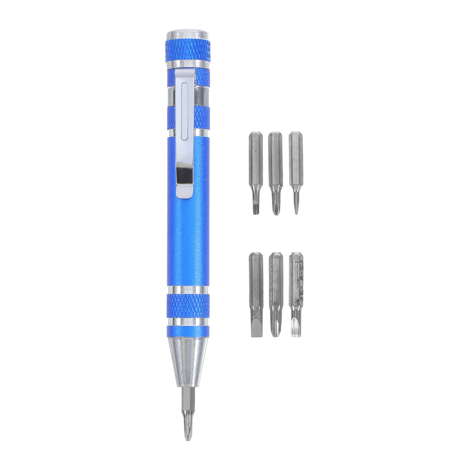 

Screwdriver Computer Repair Multi Multipurpose Tool Eyeglasses Kit 8-in-1 Pocket Aluminum Alloy Pen Mini