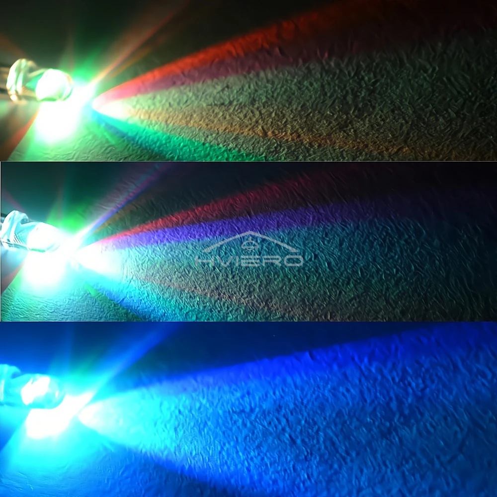 100 pièces 3mm rapide lent RGB Flash rouge bleu jaune arc-en-ciel multicolore Diode électroluminescente décoration panneau d'affichage atmosphère lampe à LED