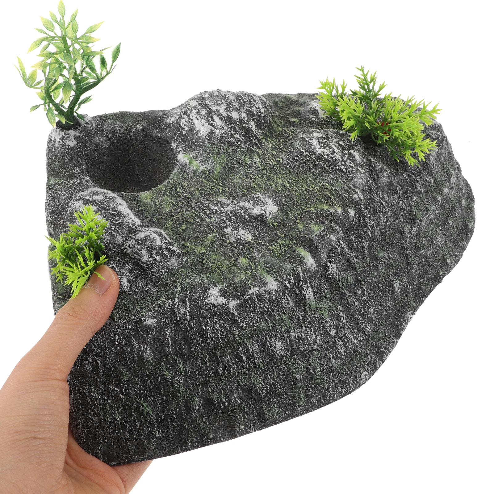 

Turtle Basking Platform Resin Tortoise Resting Terrace Reptile Dock Stone Aquarium Ornament Climbing Ramp For Landscaping