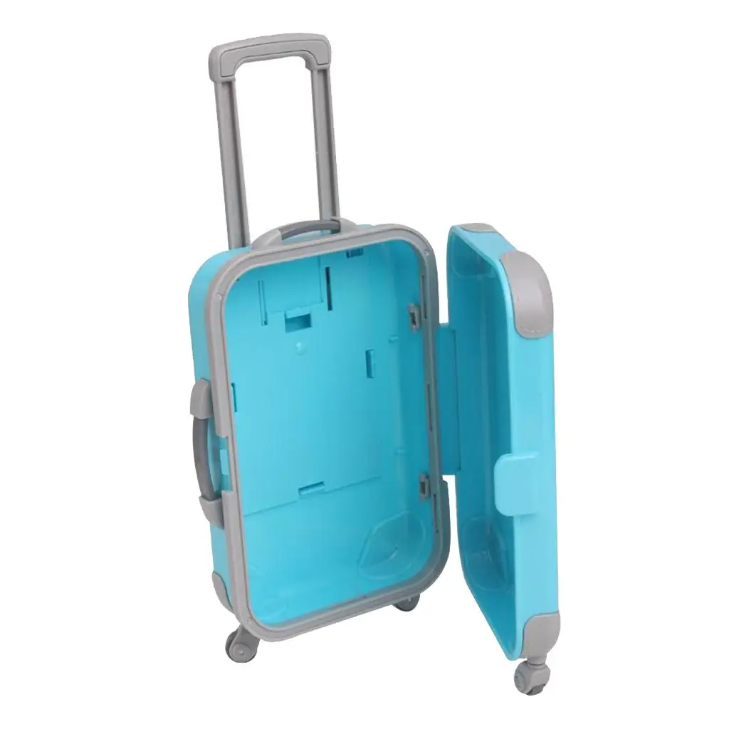 2Pcs Fashion Suitcase Luggage Case Simulation Fits 18" Dolls