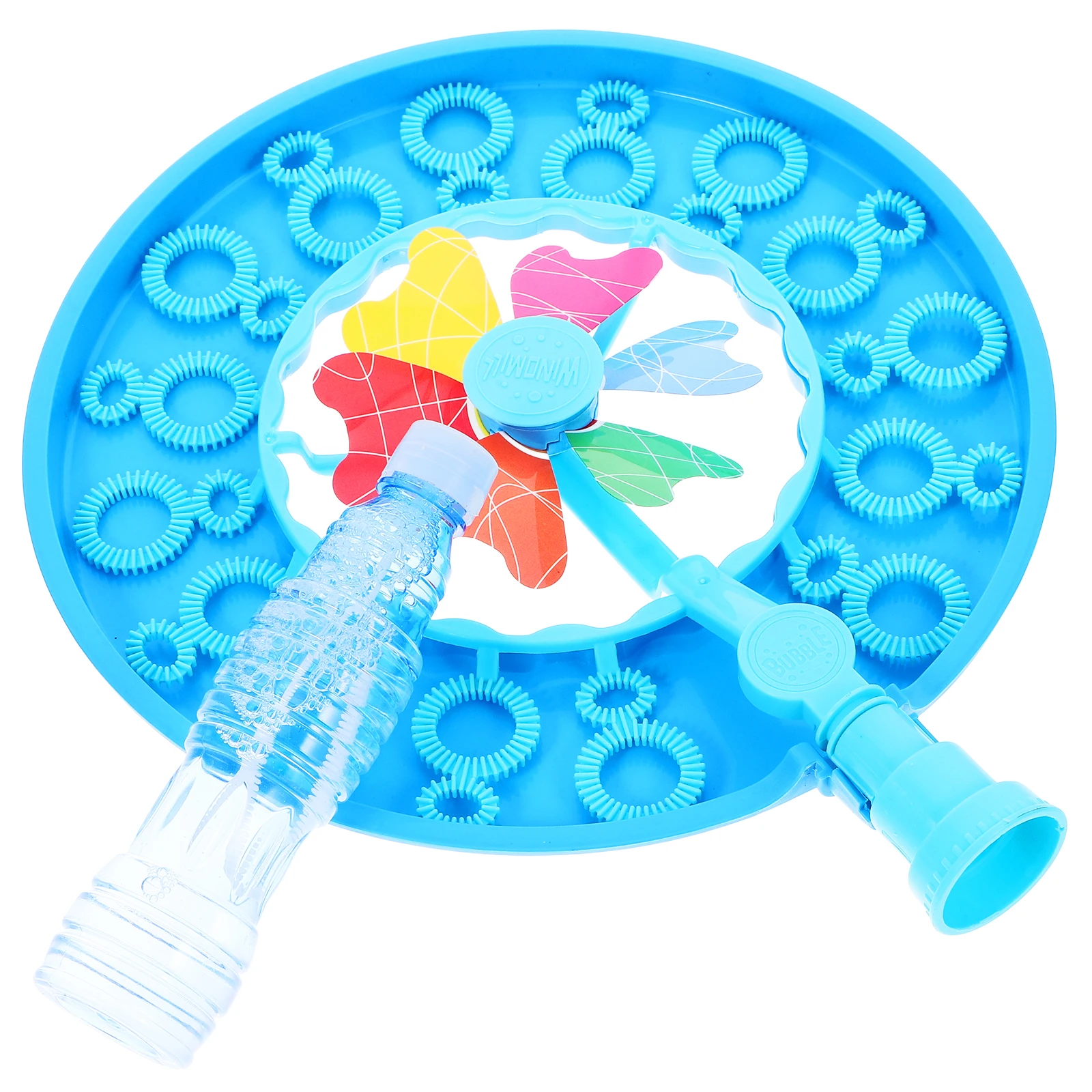Windmolen Blower Herbruikbare Handheld Bubble Veilig Niet-giftig Outdoor Feestartikelen Cartoon Leuke Mooie Bubbels