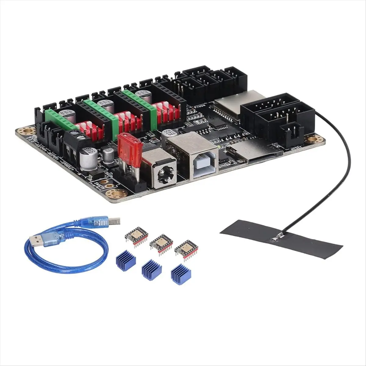 KSOL Laser Engraver Mainboard, Laser Engraver Control Module MKS DLC32 V2.1 32 Bit ESP32 WiFi GRBL DIY Universal Main Board