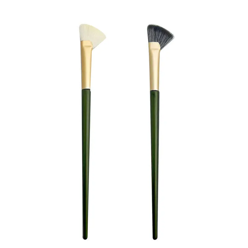 نصف مروحة على شكل فرشاة ظلال الأنف المحمولة بزاوية الأنف الكنتوري الوجه فرشاة لمساحيق التجميل المحمولة يشكلون أحمر الخدود أدوات التجميل