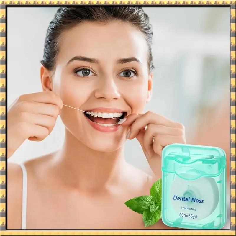 

Hot Sale 60 Pack Floss Bulk Mint Flavored 50M Each Travel Floss Oral Care For Teeth And Protection