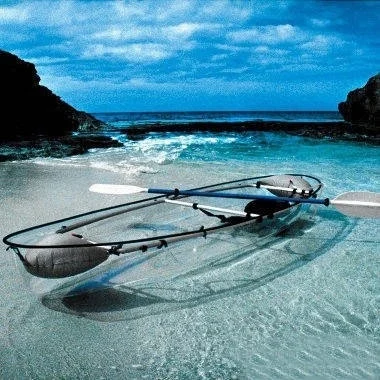 Newest Chinese Transparent Engine Powered Kayak With Motor Transparent Kayak