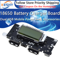 Dual USB 18650 Battery Charger PCB Power Module 5V 1A 2.1A Mobile Power Bank Accessories for Phone DIY LED LCD Module Board