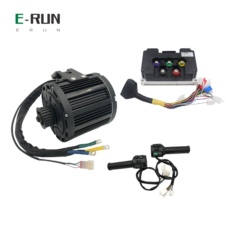 100KPH QS 138 90H 4KW Peak 10KW PMSM Mid Drive Motor  and Fardriver ND72680 with T08 Throttle