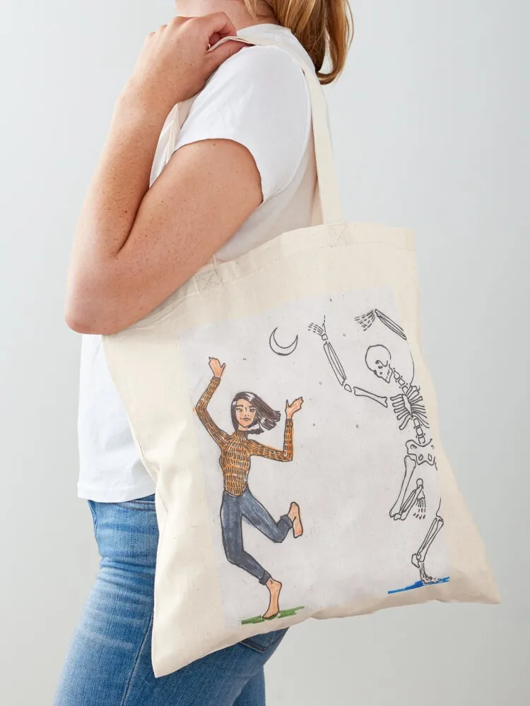 

Moon Dance Tote Bag Canvas stote bag woman shopping bag tote bags men supermarket folding