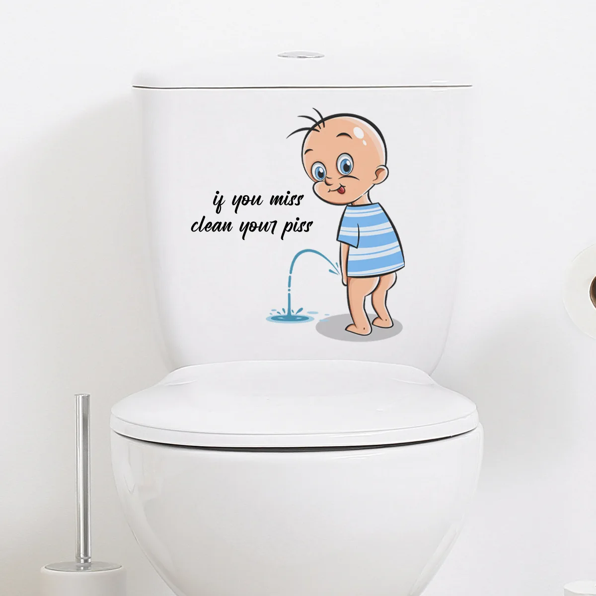 30*20cm English Kids Pee Wall Stickers Living Room Bedroom Toilet Stickers Toilet Home Decoration Wall Stickers Wallpaper Ms2316