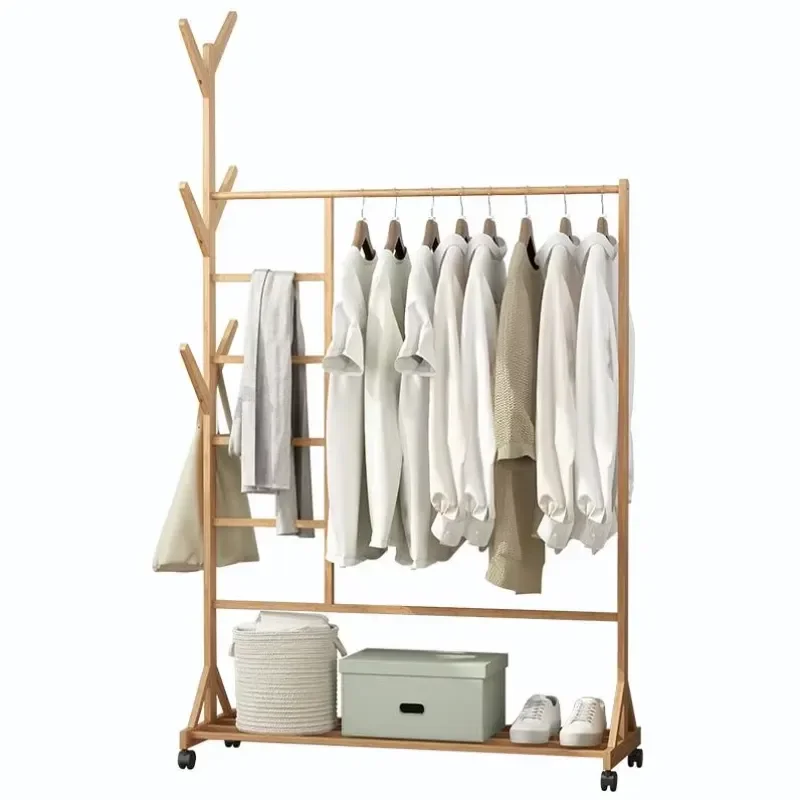 for   Vertical Wooden Coat Rack with Branch and Cross Bars