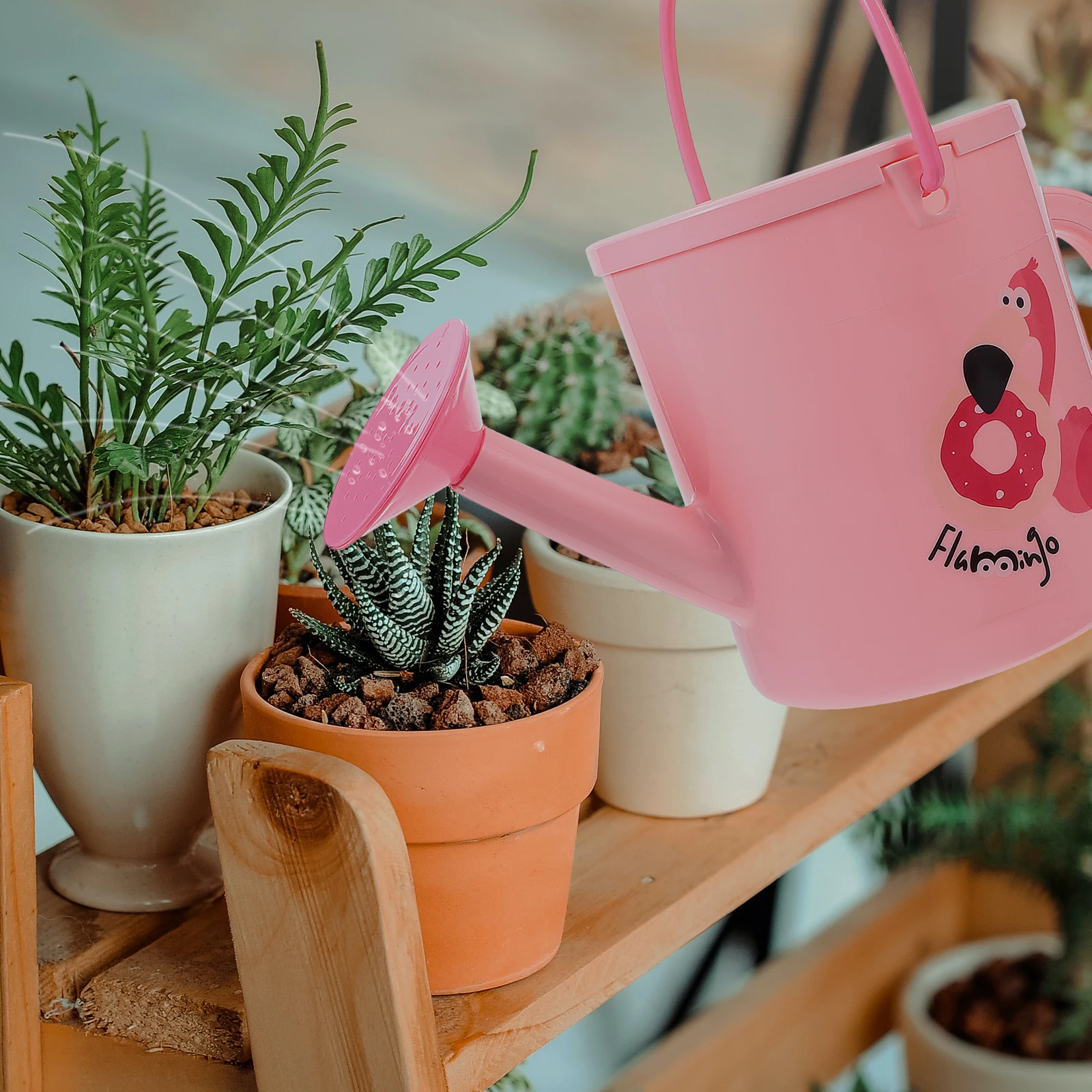 

1pc Watering Can Plastic Garden Tool Long Spout Durable Houseplant Outdoor Indoor Humidity Enhancer Small Pot for Succulents