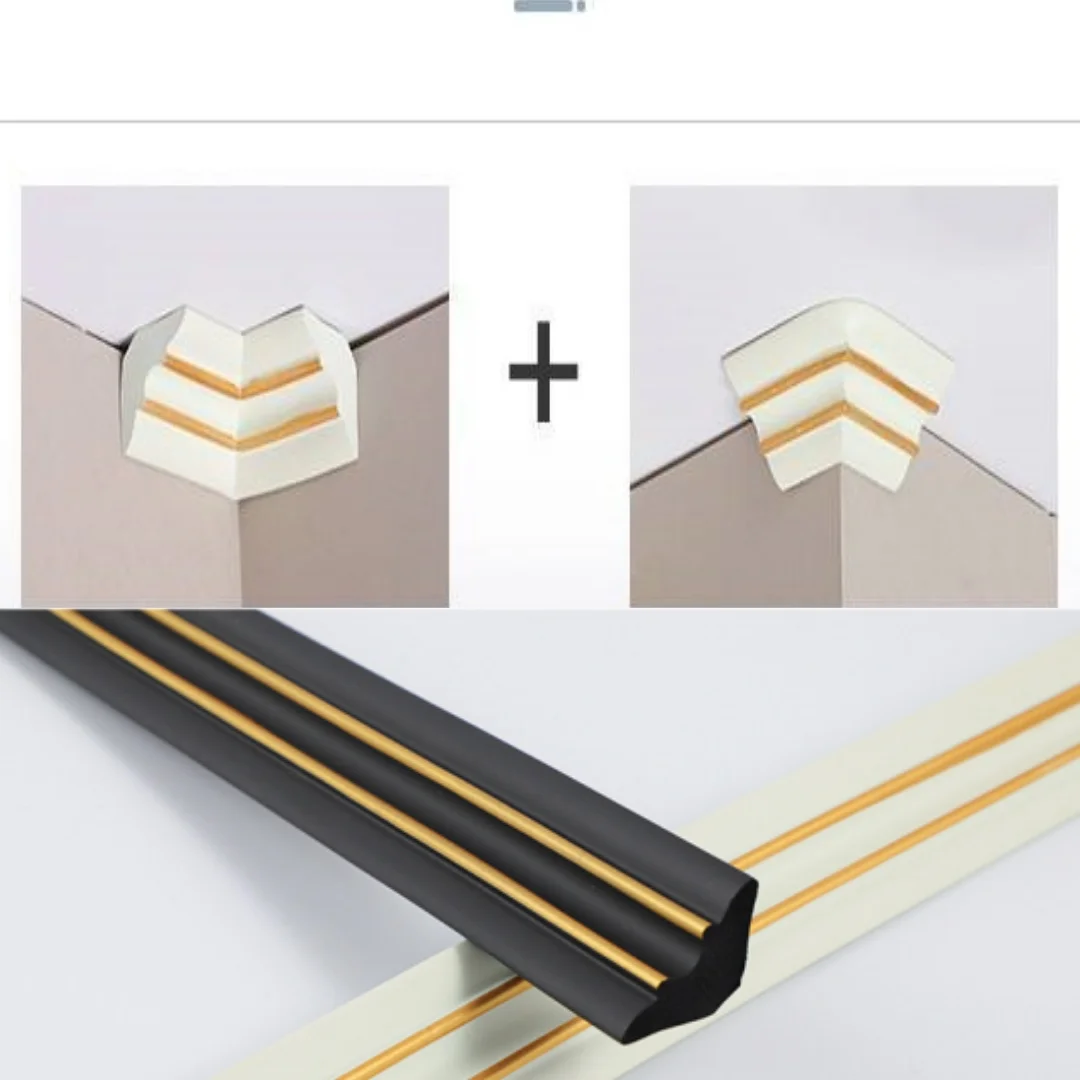 1pc 2m/78.74in Self-Adhesive Soft NBR Material Wall Gap Decor Line Baseboard Ceiling Molding Line Tile Gap Decor Line Wall Trim