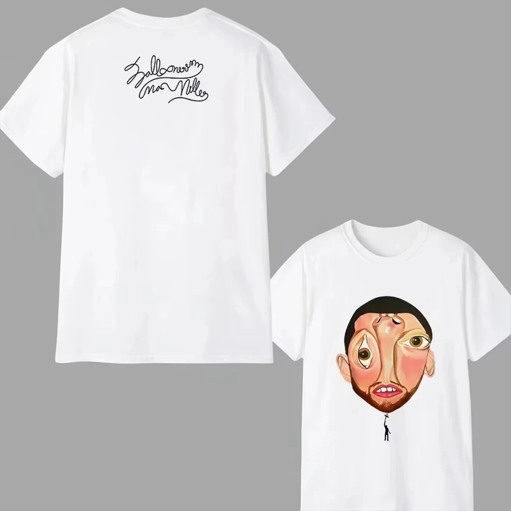 

Футболка с принтом альбома Rapper Mac Miller Balloonerism, уличная одежда в стиле хип-хоп Y2K, модные футболки для мужчин и женщин, оверсайз, повседневные топы в стиле Харадзюку