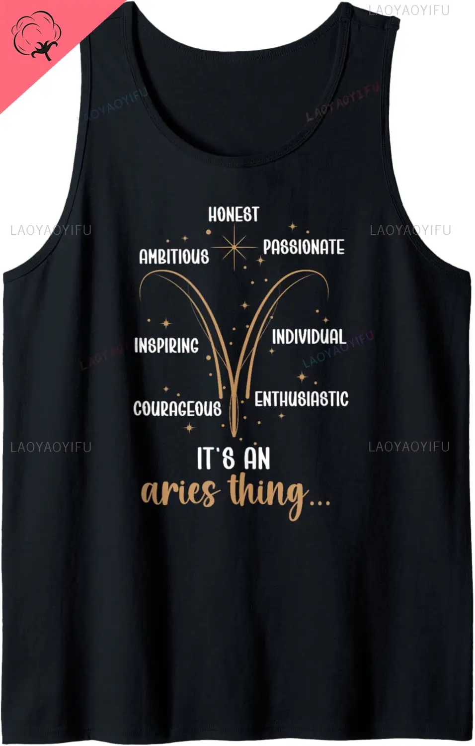 إنه شيء برج الحمل برج الحمل علامة برج الحمل تانك توب لطيف بلا أكمام قميص قطني عطلة سترات للرجال والنساء #1