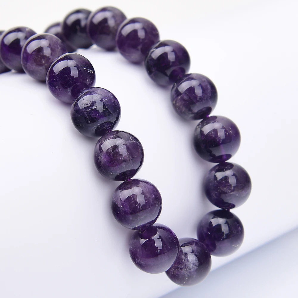 

APDGG 16mm Natural Deep Purple Amethyst Round Loose Beads Strands 15.5" Jewelry DIY