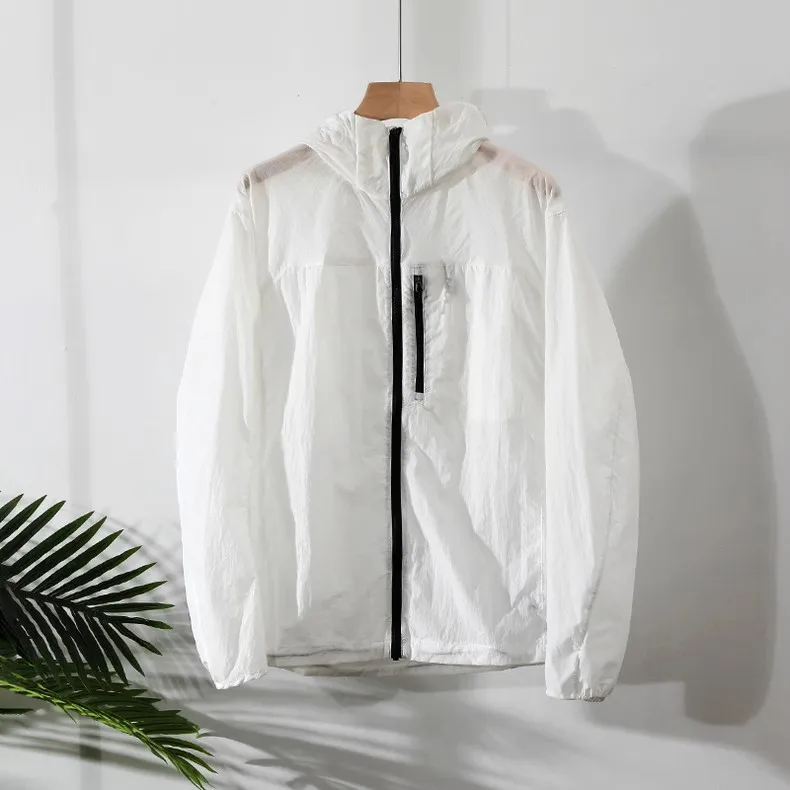 

Faionable Outdoor Waterproof Breathable Sun Protection Skin Jaet ex Spring Summer Sle Stand Fit Long Sve Hoodie