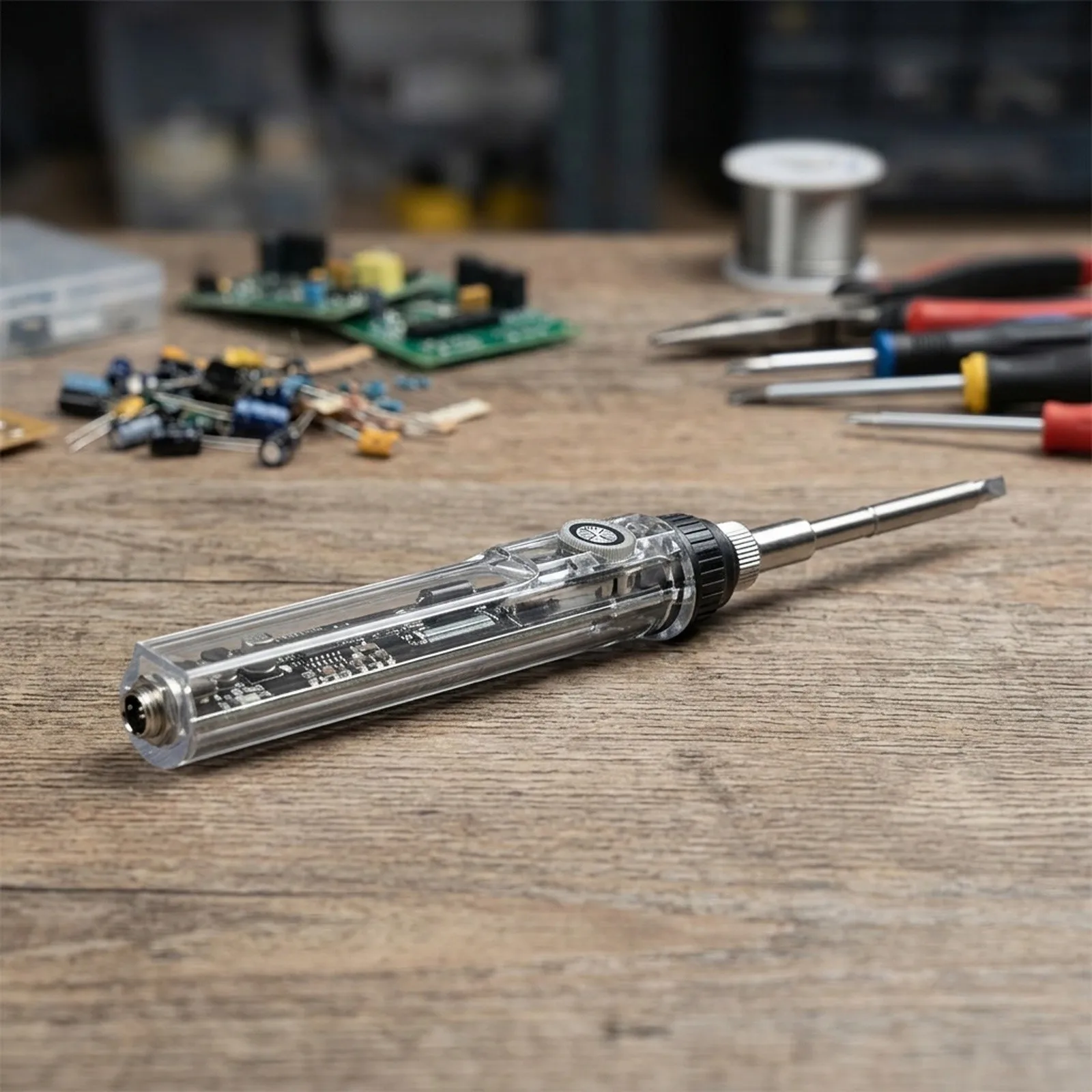 T12 Soldering Iron 72W Featuring Adjustable Temperature Range Compatible with T12 K Tips and Designed for Portable Workspace Use