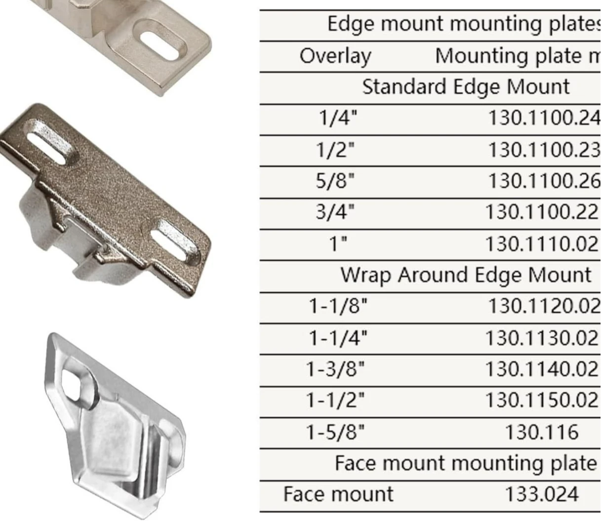 8 Pack 110 Degree Compact Spiral 33 Concealed Cabinet Hinges Replacement Furniture Wardrobe Kitchen Cupboard Door Mount Hardware