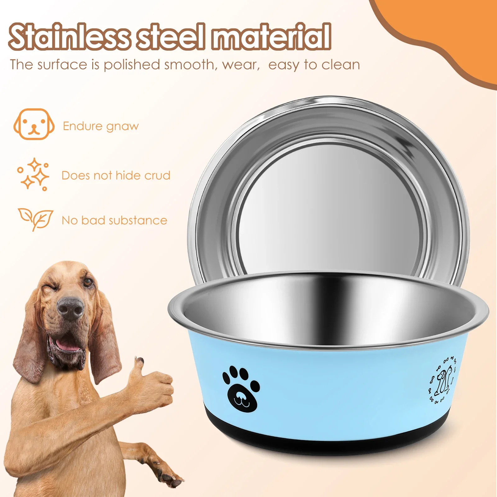 Thumbnail 4 - #9 New Stainless Steel Puppy Bowls Arrivals