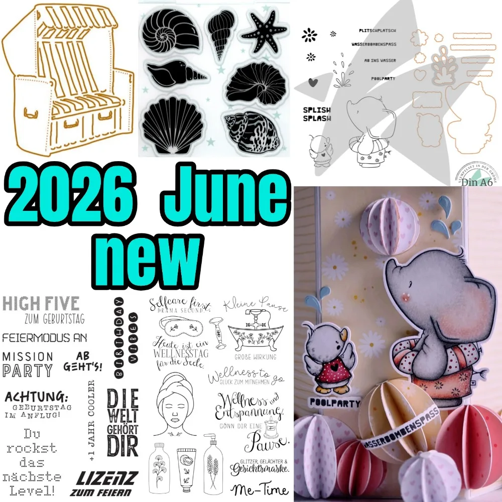 Shell and Seahorse 2026 June New Metal Cutting Dies For DIY Scrapbooking Crafts Maker Photo Album Template Handmade Decoration