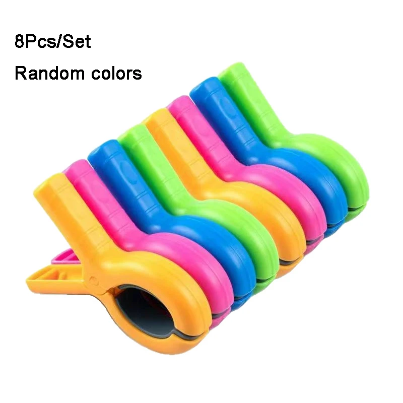 4/8 stuks strandlaken clips voor strandstoelen, handdoekhouder clips voor stoel zwembad op cruise, zware wasknijpers, sterke clips