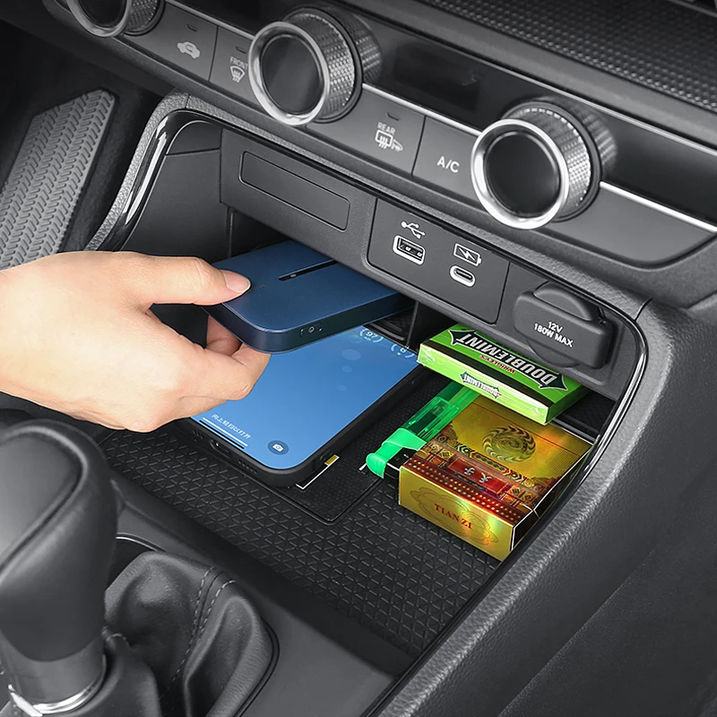 For Honda CR-V CRV CR V 6th Gen 2023 2024 2025 ABS Plastics Car Central Control Armrest Storage Box Organization Accessories