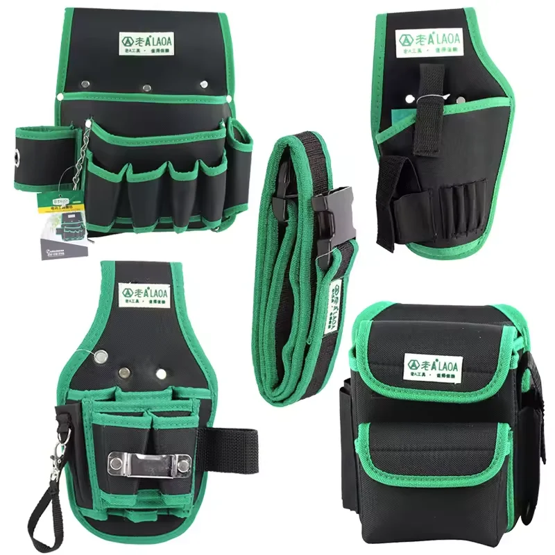 LAOA Multi-function Storage Bag Oxford Cloth Waist Pack Hardware Repair Tool Pocket Wrench Pliers Electrician Household Belt
