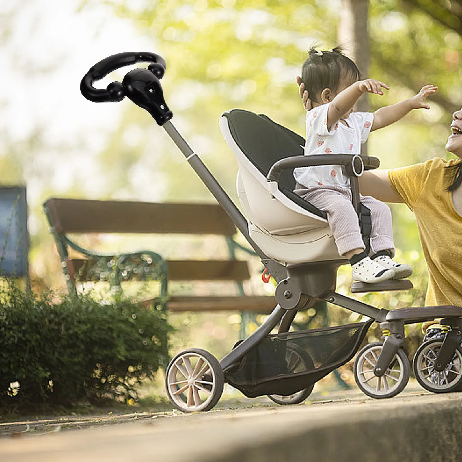 

Universal Replacement Push Rod For s Toddler Tricycle Stroller Comfortable Safe Sturdy Easy Install Classic Color Suitable