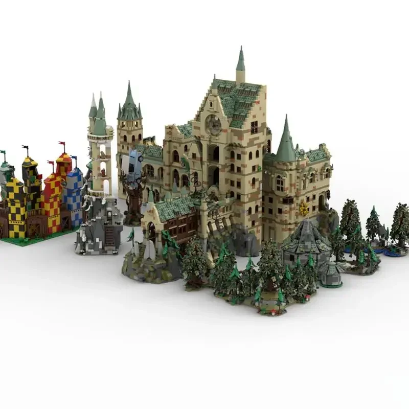 

New 13088Pcs Famous Magic Movie Moc Ultimate Hp Castle Model Building Block Diy Creative Ideas Bricks Toys Birthday 74615 Gifts