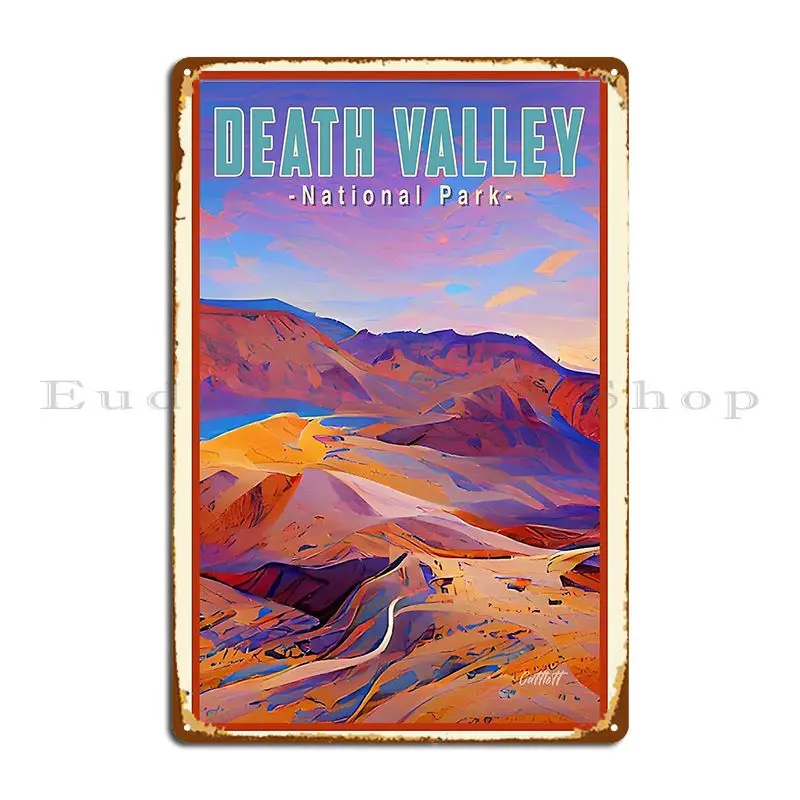 Nevada California Travel Death Valley National Park Death Valley Metal Sign Vintage Home Bar Customize Bar Tin Sign Poster