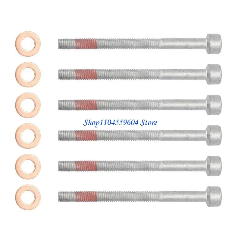 

12QM K05073719AA A0009902907 0009902907 A6119900122 6 шт. Медное уплотнение впрыска топлива и кронштейны для W203 W204 W169 W164