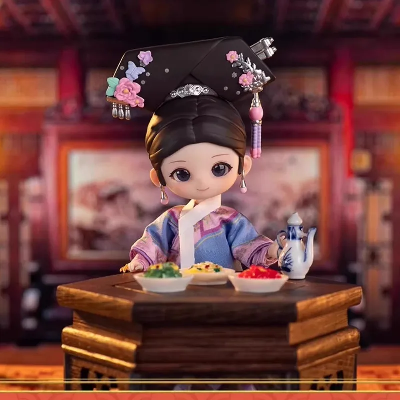 Simontoys Zhen Huan يمر على Bjd صندوق أعمى 12 نقطة مشتركة المنقولة دمية زر الكوبالت لو العصرية لعبة تمثال تمثال ، اليدوية