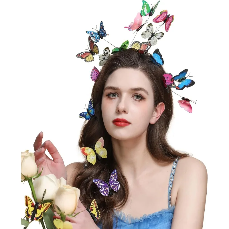 

Butterfly Crown Hair Accessory - Halloween Costume&Cosplay Headpiece for Women, Festive Events.accesorios del cabello para niños