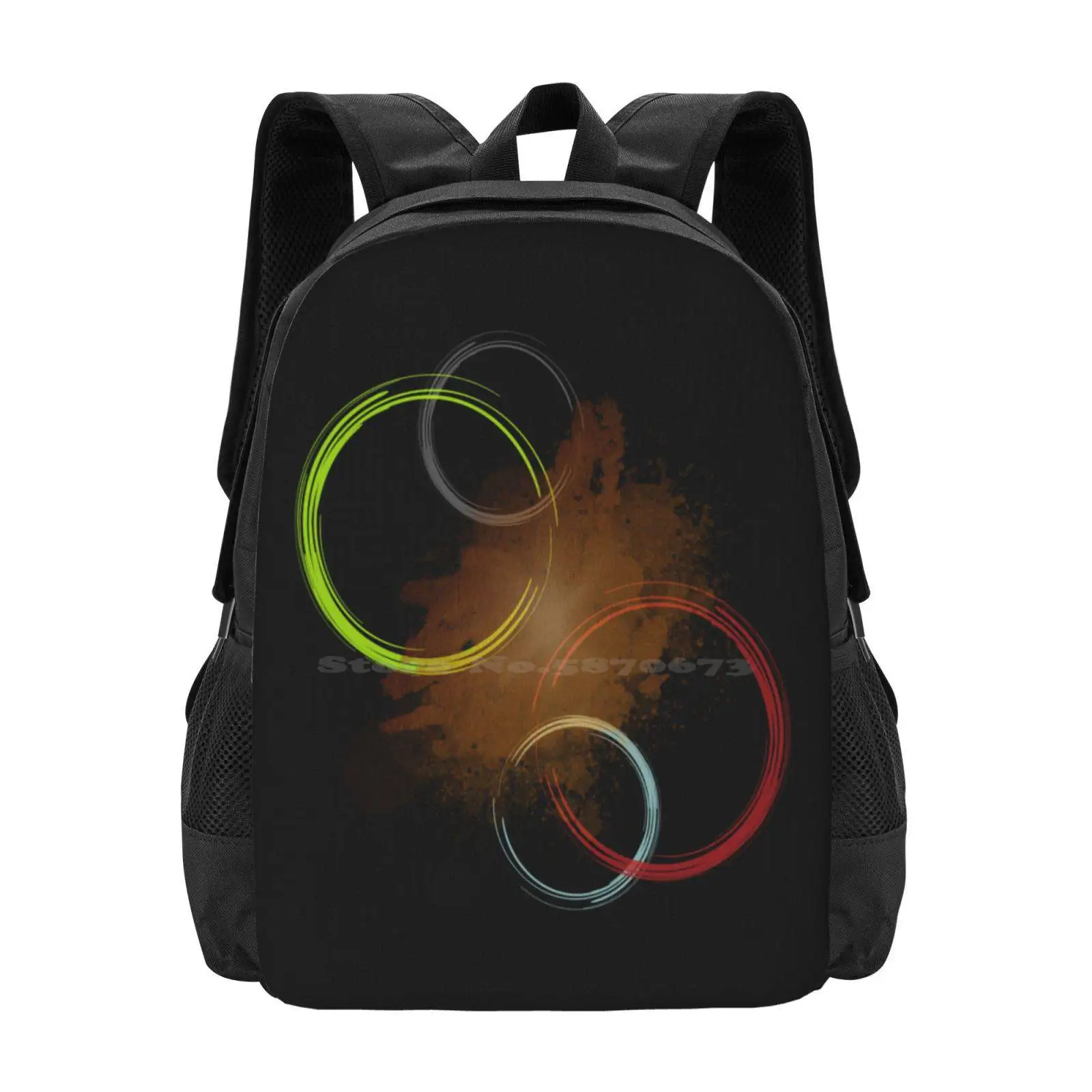 Unisex arte abstrata Anime saco, mochila estudante, manga saco, recém-chegados