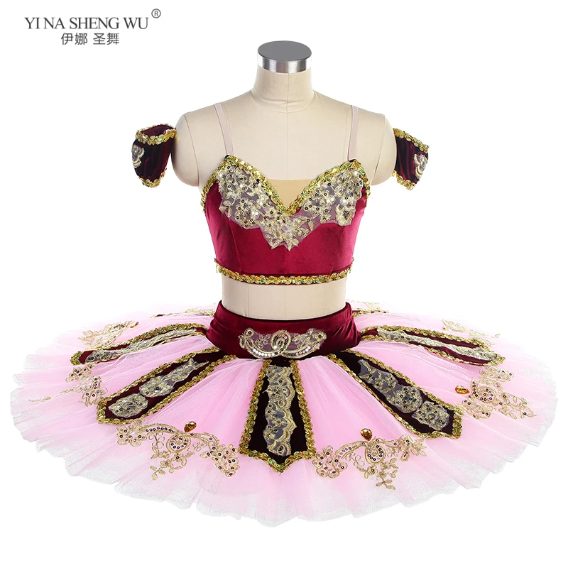 2026 심플한 신형 해적 스타일 발레 블루 댄서 텐트 스커트 대회 공연 스커트 성인 및 어린이 맞춤 제작