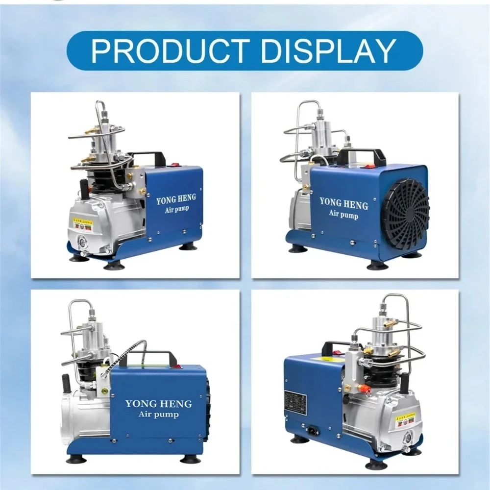 

220V/110V 1.8KW 300Bar 30Mpa 4500Psi Electric Air Compressor High Pressure Air Pump Pneumatic Scuba Inflator