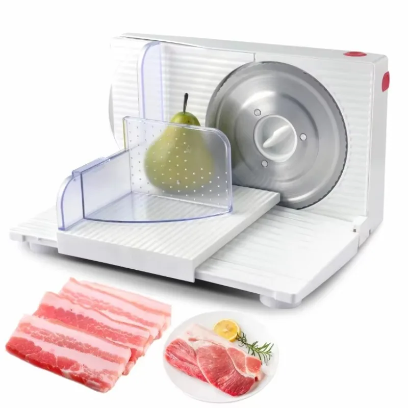 

6.7 Inch Electric Food Slicer for Home, 150W Adjustable Slicer for Meat Cheese Bread, Easy Clean Kitchen Appliance