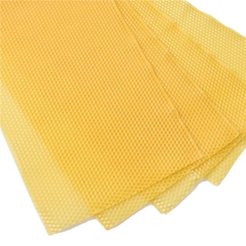AC88-90Pcs Honeycomb Foundation Bee Wax Foundation Sheets Paper Candlemaking Beeswax Flakes Beekeeping Tool