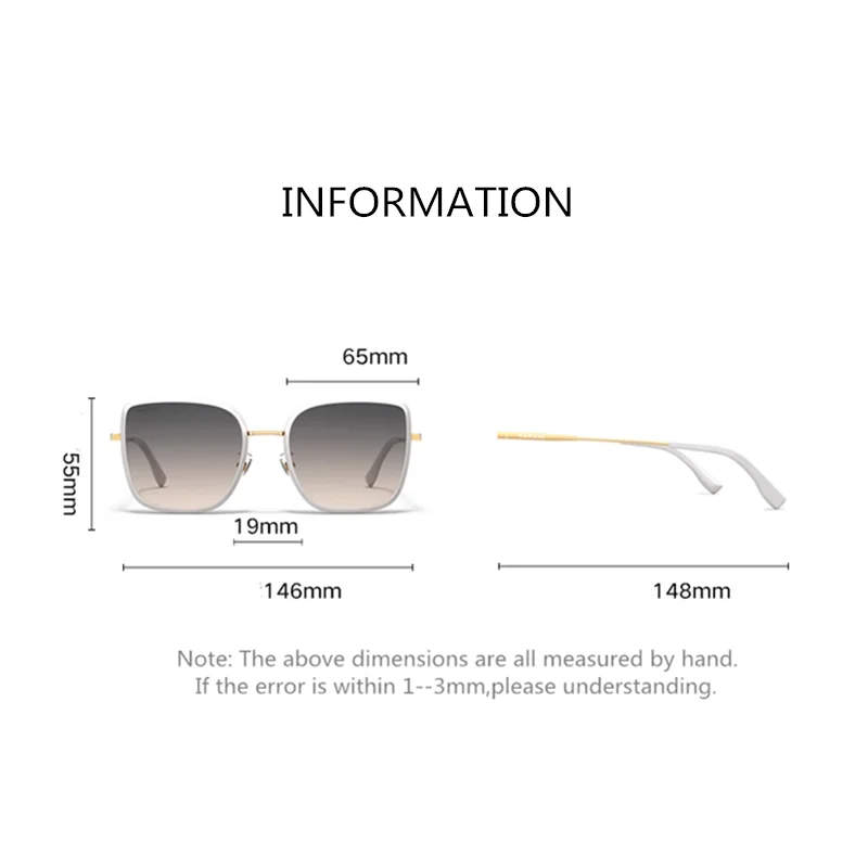 PARZIN Vintage Sunglasses Women Rectangle Sun Glasses For Female  UV Protection Ladies Eyewear New 92125