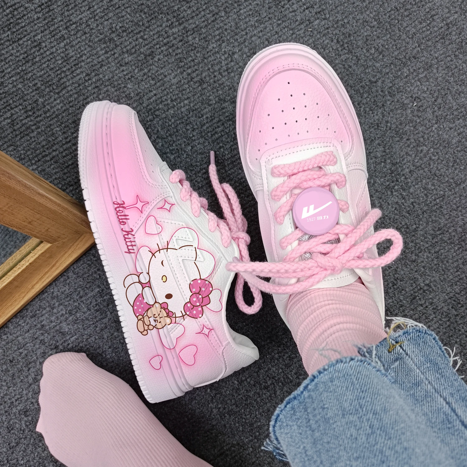 New cartoon Kuromi   princess cute Casual shoes soft sports shoes for girlfriend gift EU size 35-44