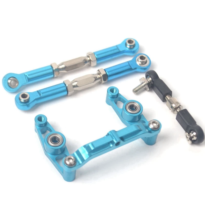 2x Aluminium Kogellager Kruk Stuurset Voor Tamiya Tt02b TT-02B 1/10 Rc Auto Upgrade Onderdelen Accessoires