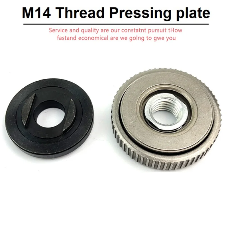 M14 Thread angle grinder self-locking pressing plate Angle Grinder Quick release Flange Nut Clamping Power Chuck Tools Parts 1PC