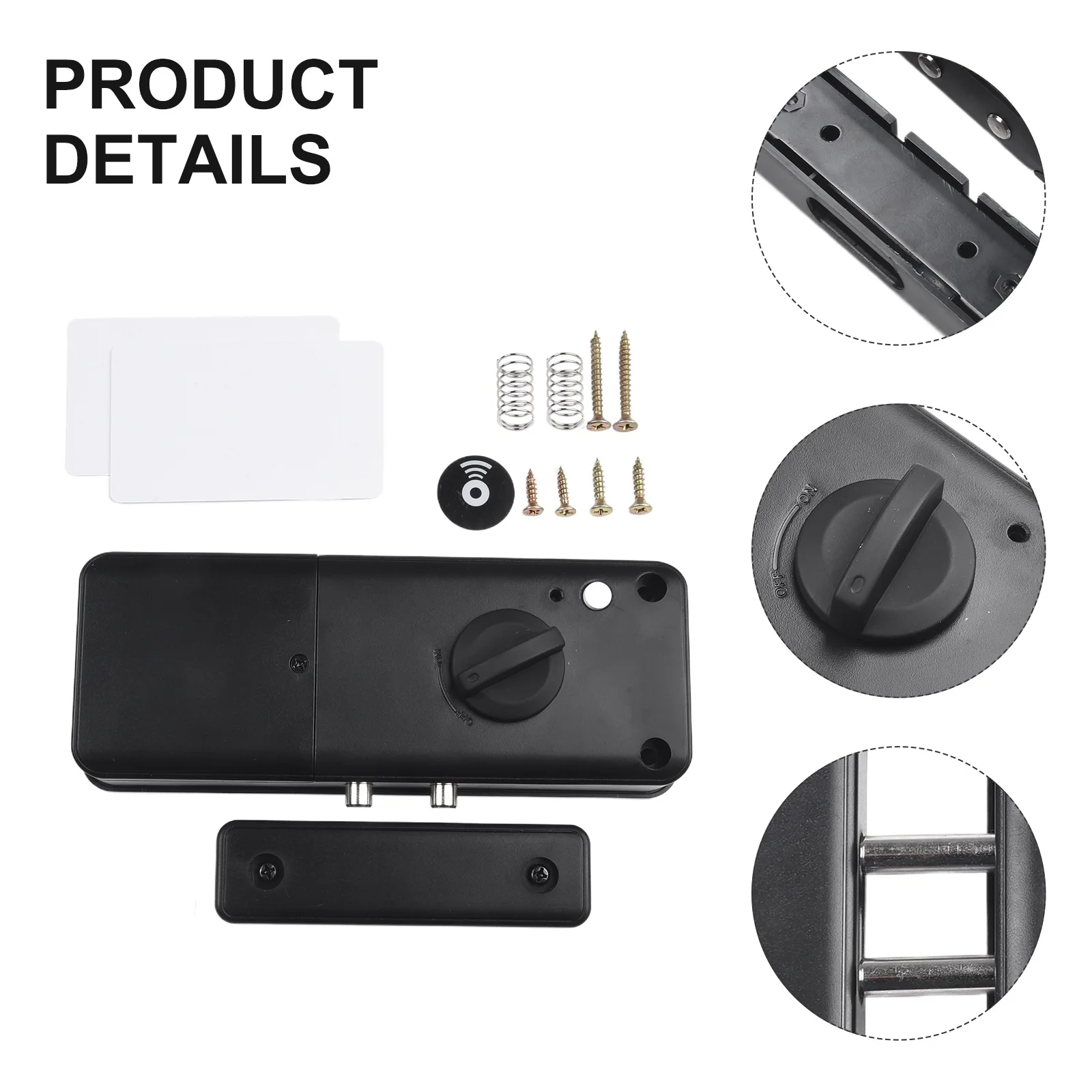 For Wooden Door Smart Lock Compatible with For Tuya APP Offering Automatic Locking and Card For Unlock Options