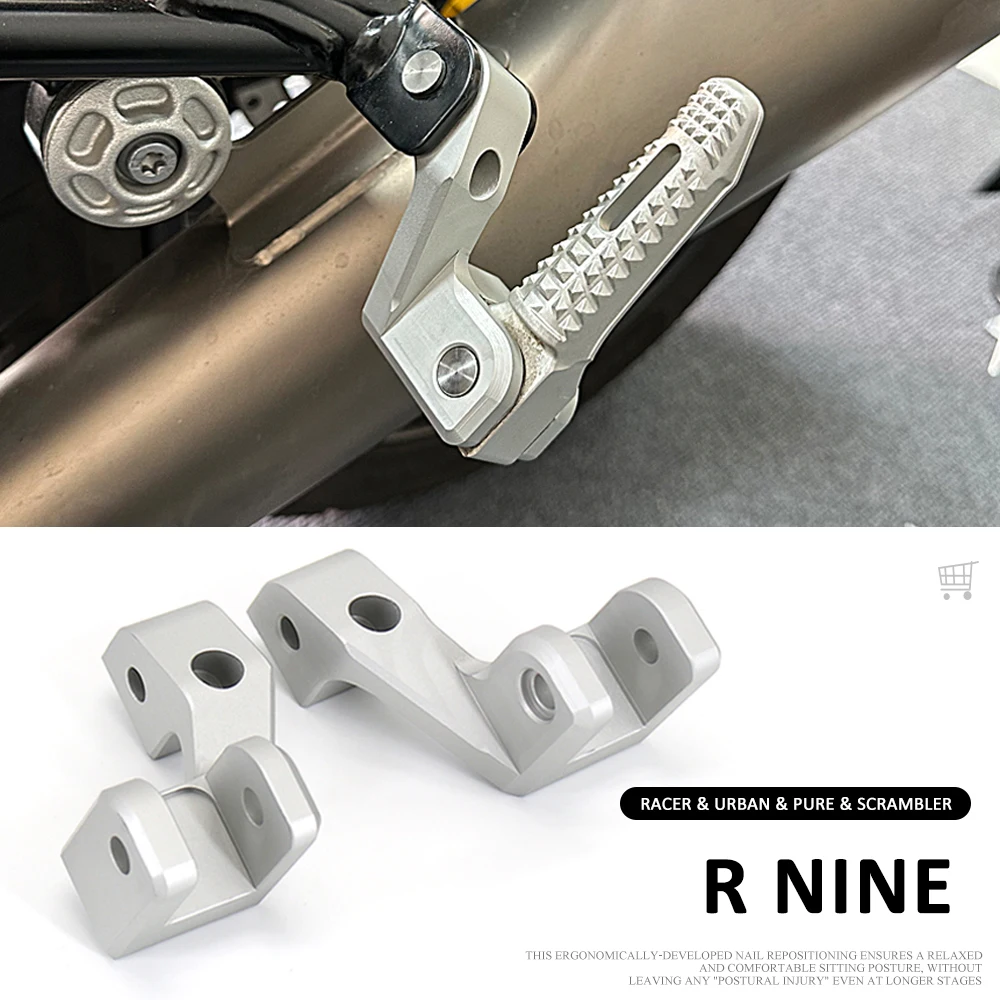 

New Motorcycle Accessories Footpeg Lowering Mounts Foot Peg Lowering Kits For BMW RNINET R9T Racer R NINE T Urban Scrambler Pure