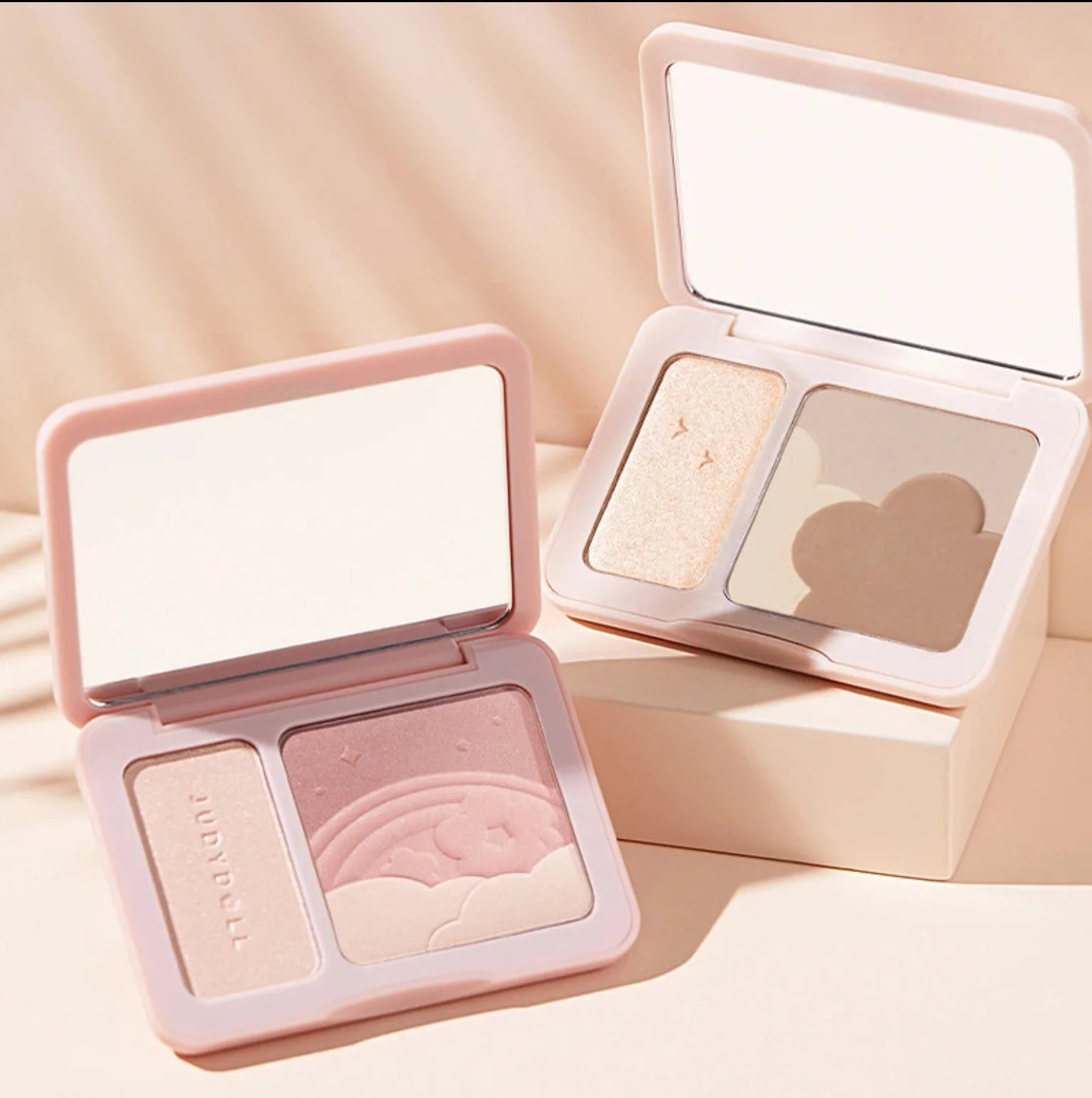 Judydoll Palette de fards à paupières 3 en 1, fard à joues et surligneurs, sculpter et définir le visage et la ligne des cheveux pour un maquillage sans effort et multi-usage
